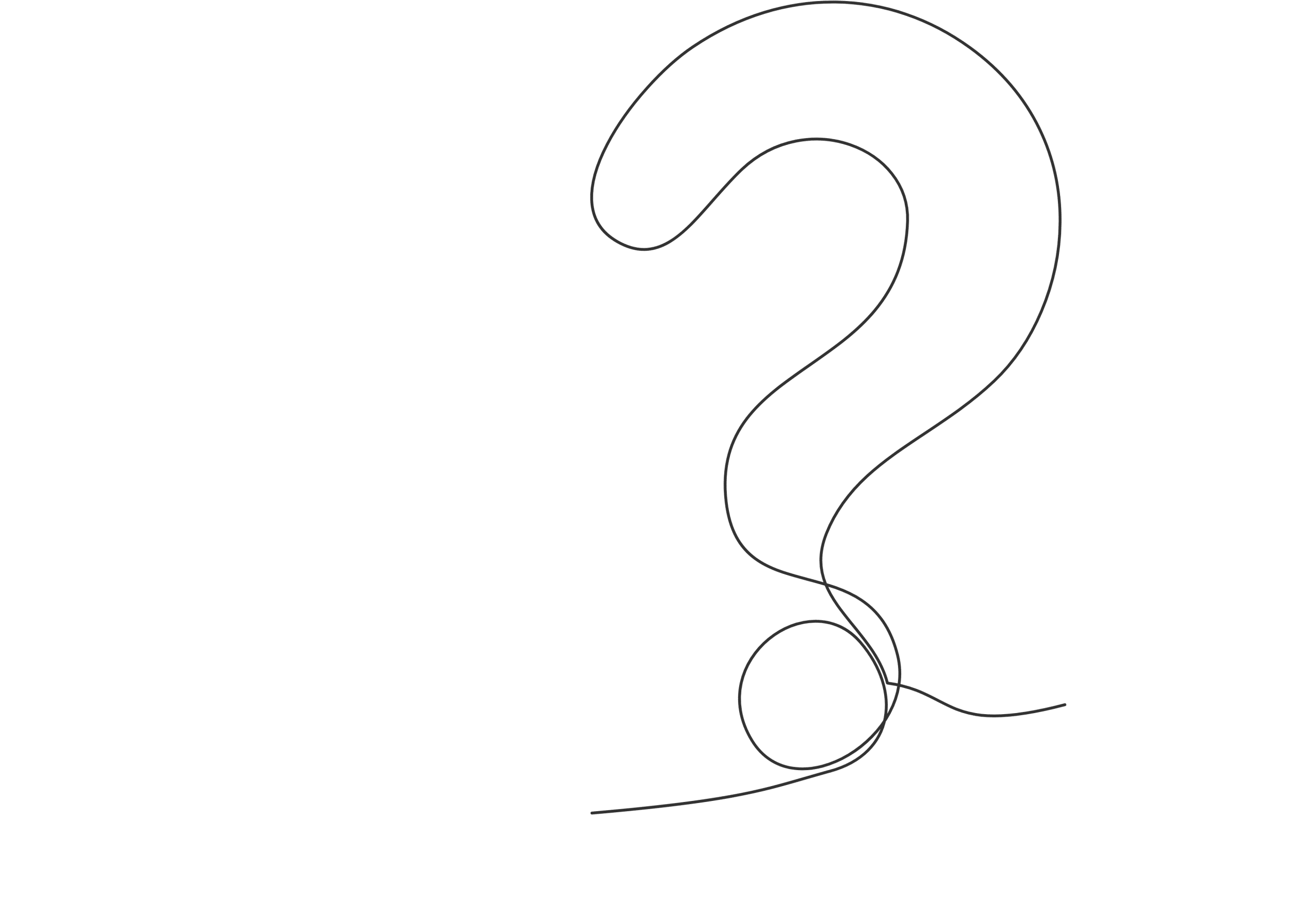 linequestion line drawing of a question mark