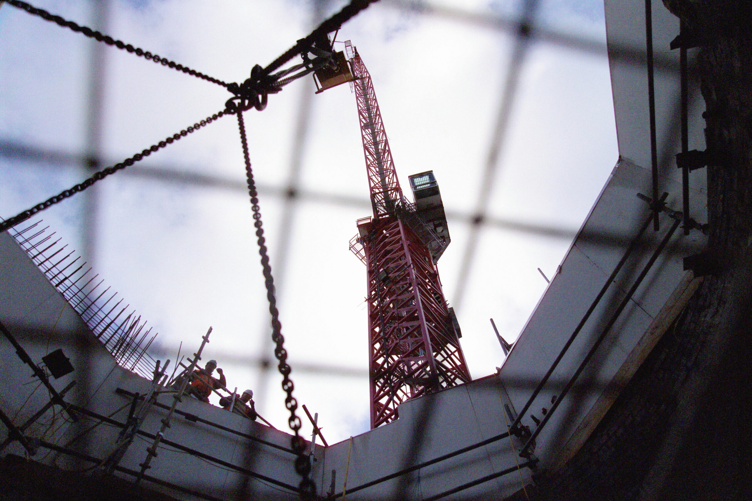 Crane from below